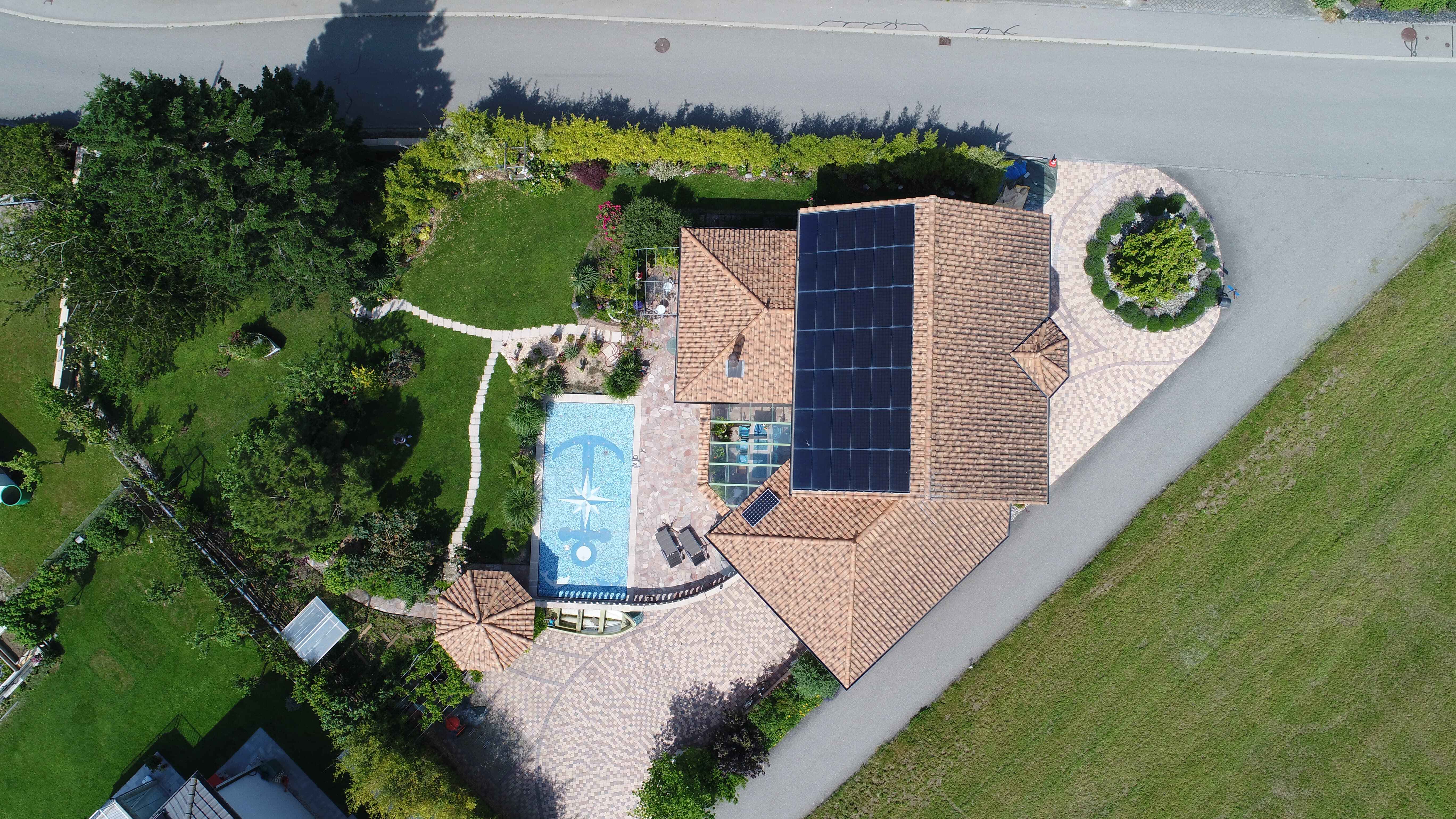 Image Aérienne d'une villa