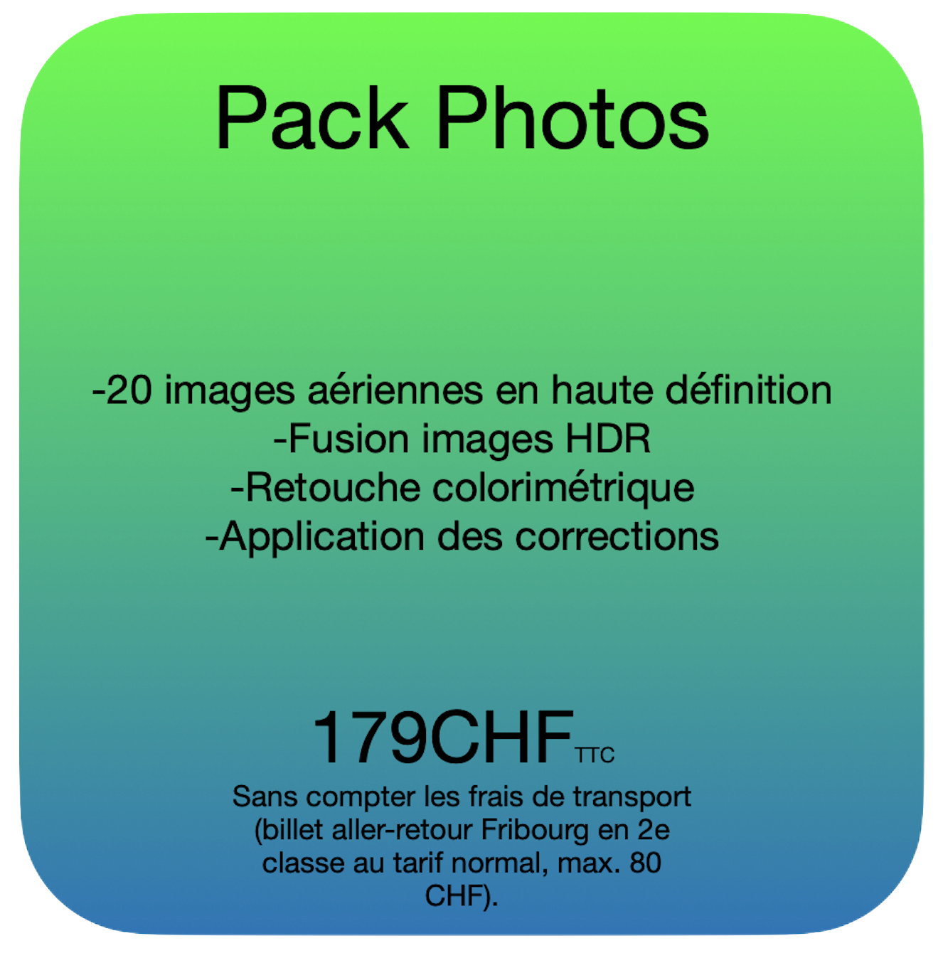 Prestation photographique